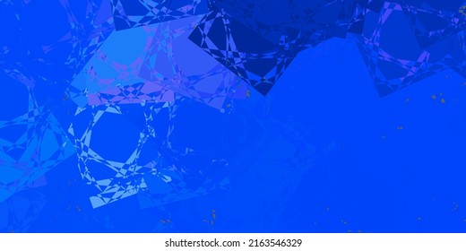 Dark Pink, Blue vector texture with random triangles. Magnificent abstract illustration with triangular shapes , forms. Pattern for promotions.