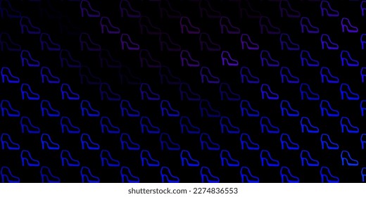 Dark pink, blue vector texture with women's rights symbols. Colorful illustration with gradient feminism shapes. Best design to show the power of women.