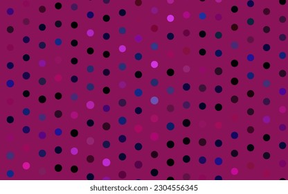 Dark Pink, Blue vector texture with disks. Blurred decorative design in abstract style with bubbles. Pattern for ads, booklets.