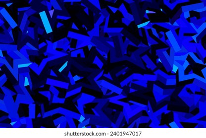 Pink oscuro, textura vectorial azul con estilo triangular. Triángulos sobre fondo abstracto con gradiente colorido. Fondo para un teléfono móvil.