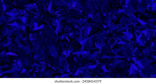 Dunkelrosa, blaue Vektorgrafik-Textur mit dreieckigem Stil. Moderne abstrakte Illustration mit bunten Dreiecken. Elegantes Design für Bildschirmhintergrund.