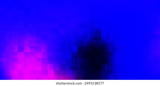 Dunkelrosa, blaue Vektorgrafik Textur im polygonalen Stil. Einfache Illustration mit farbigen Farbverlaufrechtecken. Entwickeln Sie, um Ihr Unternehmen zu fördern.