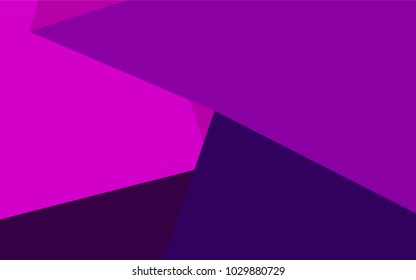 Dark Pink, Blue vector triangle mosaic template. A completely new color illustration in a vague style. A completely new design for your business.