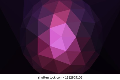 Dark Pink, Blue vector triangle mosaic texture with a diamond. Modern abstract illustration with triangles. Pattern for a brand book's backdrop.