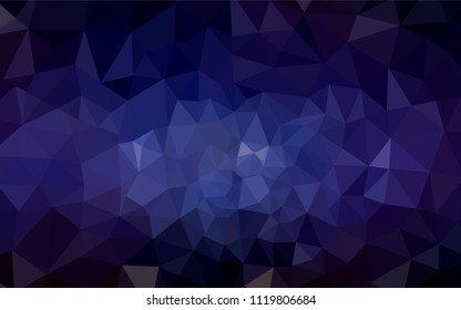 Dark Pink, Blue vector triangle mosaic texture. Modern abstract illustration with triangles. New template for your brand book.