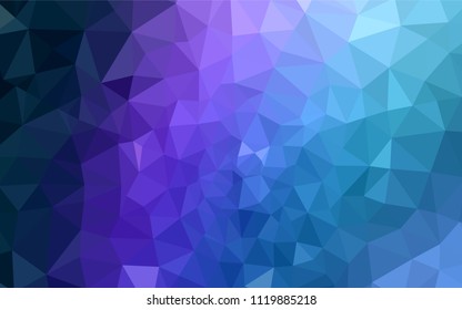 Dark Pink, Blue vector triangle mosaic texture. Modern abstract illustration with triangles. A new texture for your web site.