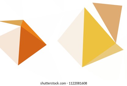 Dark Pink, Blue vector triangle mosaic template. Colorful illustration in abstract style with triangles. Brand new design for your business.