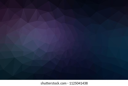 Dark Pink, Blue vector triangle mosaic texture. Colorful abstract illustration with triangles. A new texture for your web site.