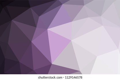 Dark Pink, Blue vector triangle mosaic texture. A sample with polygonal shapes. Polygonal design for your web site.