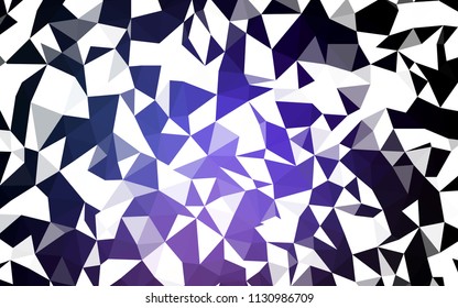 Dark Pink, Blue vector triangle mosaic texture. Modern abstract illustration with triangles. Polygonal design for your web site.