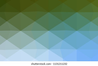 Dark Pink, Blue vector triangle mosaic cover. Geometric illustration in Origami style with gradient.  Brand-new style for your business design.