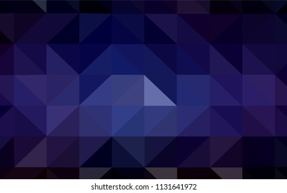 Dark Pink, Blue vector triangle mosaic cover. Modern abstract illustration with triangles. Best triangular design for your business.