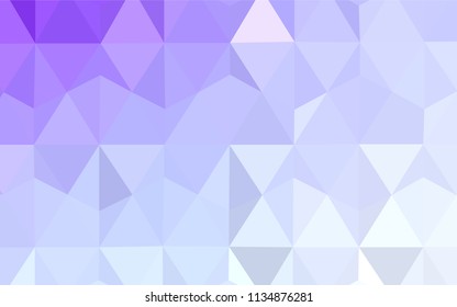 Dark Pink, Blue vector triangle mosaic template. Glitter abstract illustration with an elegant triangles. Polygonal design for your web site.