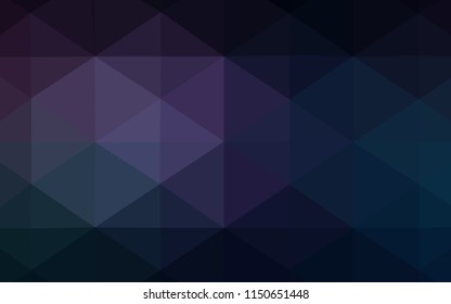 Dark Pink, Blue vector triangle mosaic texture. Colorful illustration in polygonal style with gradient. The template for cell phone's backgrounds.