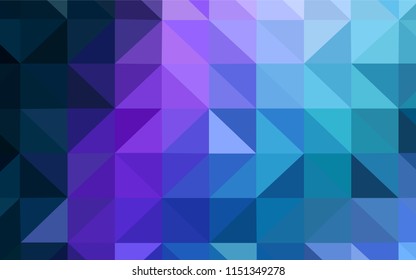 Dark Pink, Blue vector triangle mosaic cover. Geometric illustration in Origami style with gradient.  A new texture for your web site.
