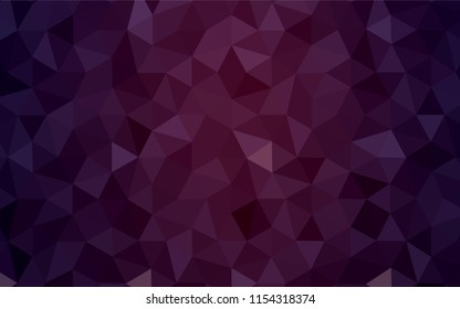 Dark Pink, Blue vector triangle mosaic texture. Creative illustration in halftone style with triangles. Polygonal design for your web site.