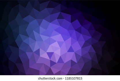 Dark Pink, Blue vector triangle mosaic texture. Colorful illustration in polygonal style with gradient. Brand new style for your business design.