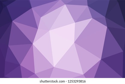 Dark Pink, Blue vector triangle mosaic texture. A completely new color illustration in a polygonal style. Completely new template for your banner.
