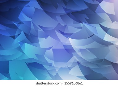 Dark Pink, Blue vector triangle mosaic texture. Glitter abstract illustration with an elegant triangles. Pattern for a brand book's backdrop.