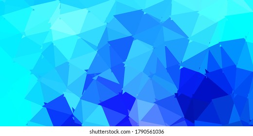 Patrón de mosaico de triángulo vectorial azul oscuro rosa. Ilustración de color mosaico con concepto de triángulo. Diseño moderno para tus aplicaciones.