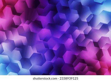 Color rosa oscuro, textura de mosaico de triángulo vector azul. Ilustración colorida de estilo poligonal con gradiente. Nuevo diseño para su negocio.