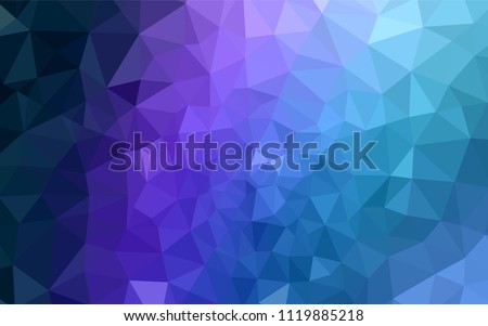 Dark Pink, Blue vector triangle mosaic texture. Modern abstract illustration with triangles. A new texture for your web site.
