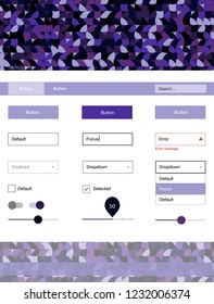 Dark Pink, Blue vector ui ux kit with circles. Decorative ui kit design in abstract style with colorful dots. This template you can use for websites.