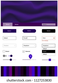 Dark Pink, Blue vector wireframe kit with abstract circles. Colorful abstract illustration with gradient lines. This template you can use for landing pages.