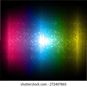 Dark pink blue yellow color Light Abstract pixels Technology background for computer graphic website internet. circuit board. text box. mosaics, tables