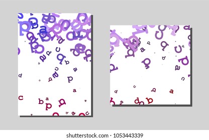 Dark Pink, Bluevector background for presentations. Web interface on abstract background with colorful gradient. Pattern can be used as a template for calendars.