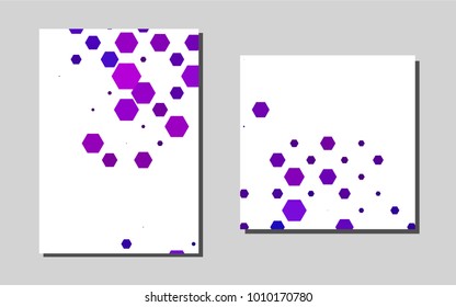 Dark Pink, Bluevector brochure for ui, ux design. Modern abstract design concept with colorful gradient. Pattern for beautiful business cards, folders.