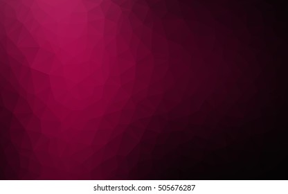 Dark pink blurry triangle background. Shining colored illustration in a brand-new style. Brand-new style for your business design.