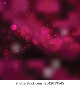 Dark Pink Bokeh Light Background Vector