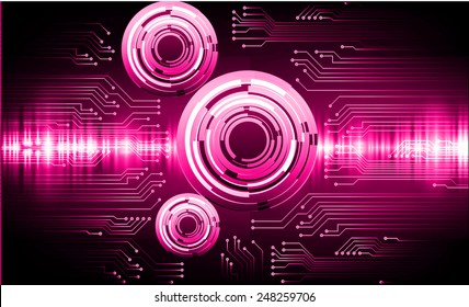 Dark pink color Light Abstract Technology background for computer graphic website internet. circuit. sound wave