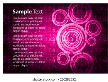 Dark pink color Light Abstract Technology background for computer graphic website internet. circuit. text box. card. label.