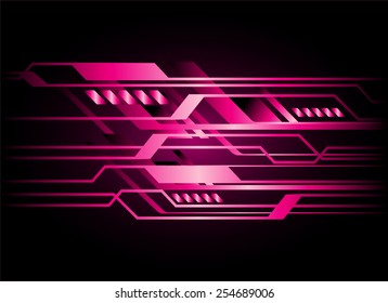 Dark pink color Light Abstract Technology background for computer graphic website internet. circuit. black