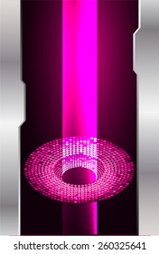 Dark pink color Light Abstract Technology background for computer graphic website internet. circuit. silver