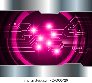 dark pink color Light Abstract Technology background for computer graphic website internet and business. circuit. vector illustration. silver