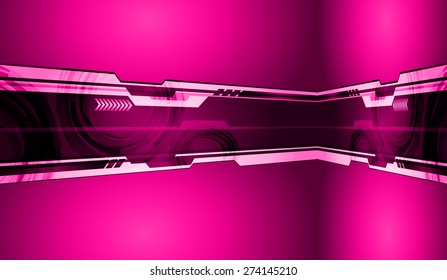 dark pink color Light Abstract Technology background for computer graphic website internet and business. circuit. vector illustration. infographics.