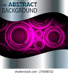 dark pink color Light Abstract Technology background computer graphic website internet and business. circuit. vector illustration. text box. Brochure. banner flyer magazine Design label. infographic