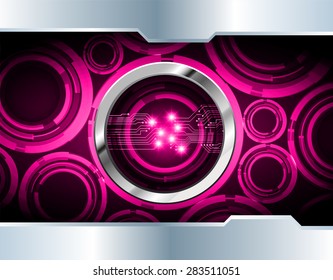 dark pink color Light Abstract Technology background for computer graphic website internet and business. circuit. vector illustration. abstract digital . silver. infographics.