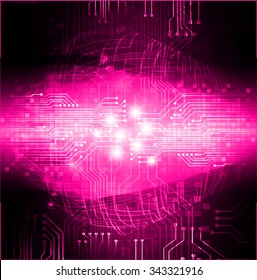 dark pink color Light Abstract Technology background for computer graphic website internet and business. circuit. illustration. digital. infographics. binary code background. www. vector.one. zero.
