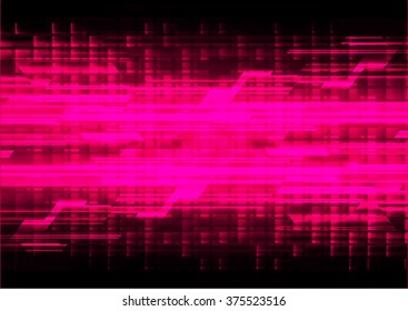 Dark pink color Light Abstract Technology background for computer graphic website internet and business. circuit. vector illustration. infographics. motion move blur.neon. pixel. eye scan virus