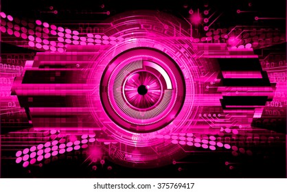 Dark pink color Light Abstract Technology background for computer graphic website internet and business. circuit. vector illustration. infographics. motion move blur.neon. pixel. eye scan virus