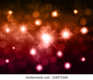 Dark pink Defocused Light, Flickering Lights, Vector abstract festive background with bokeh defocused lights. universe, galaxies, stars. 