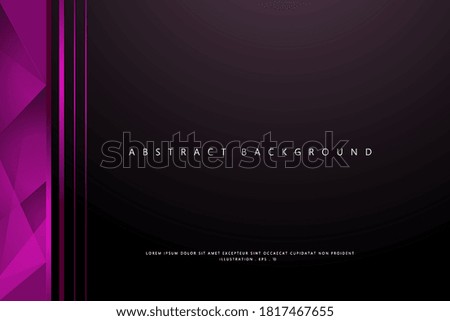 Dark pink geometric background. Modern template trendy gradient shapes composition. Vector illustration