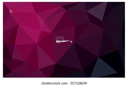 Dark pink geometric rumpled triangular low poly origami style gradient illustration graphic background. Vector polygonal design for your business. Dark pink geometric rumpled triangular low poly origami style gradient illustration graphic background. Vector polygonal design for your business.