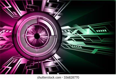 dark pink green Light Abstract Technology background for computer graphic website internet and business. circuit. illustration.digital.infographics. binary code. zero one. vector.eye