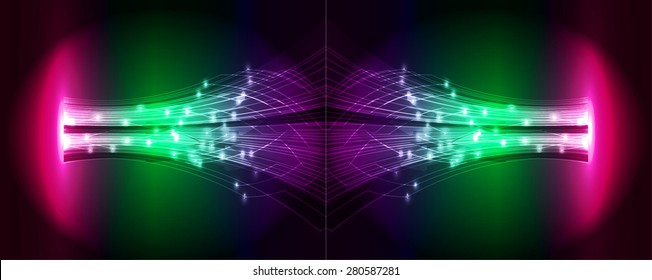 Dark pink green purple light Abstract background. dark red color Light Abstract Technology background for computer graphic website internet and business. circuit. illustration. infographics. ray