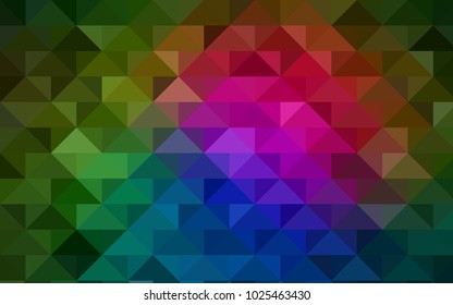 Dark Pink, Green vector abstract mosaic pattern. Shining colored illustration in a brand-new style. A new texture for your design.